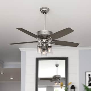 Hunter 52" Bennett Ceiling Fan with 3-Light Light Kit and Handheld Remote