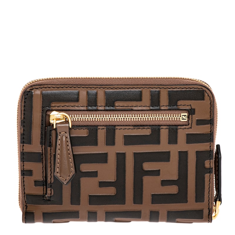 Fendi FF Diamonds Medium Zip Around Wallet