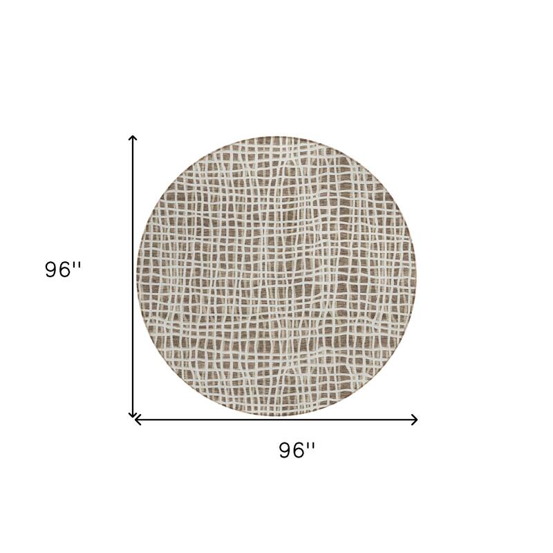 HomeRoots Striped Transitional Rectangle Outdoor Rug