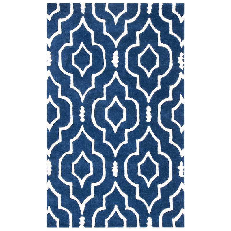 SAFAVIEH Handmade Chatham Cvetka Modern Moroccan Wool Rug
