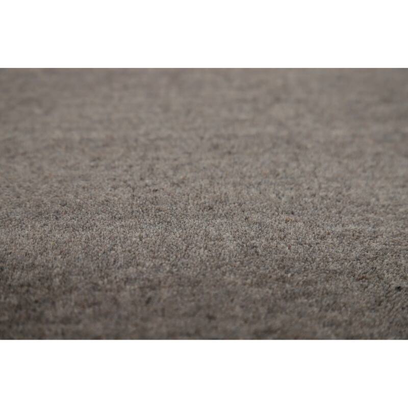 Hand Knotted Oriental 100% Wool Carpet Tribal Tribal Greys & Charcoal Gabbeh Area Rug - 12' 3'' X 8' 11''