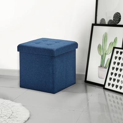 Porch & Den Dawn Foldable Tufted Storage Ottoman
