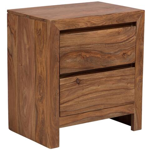 Wanderloot Urban Sheesham Wood 2-drawer Contemporary Nightstand