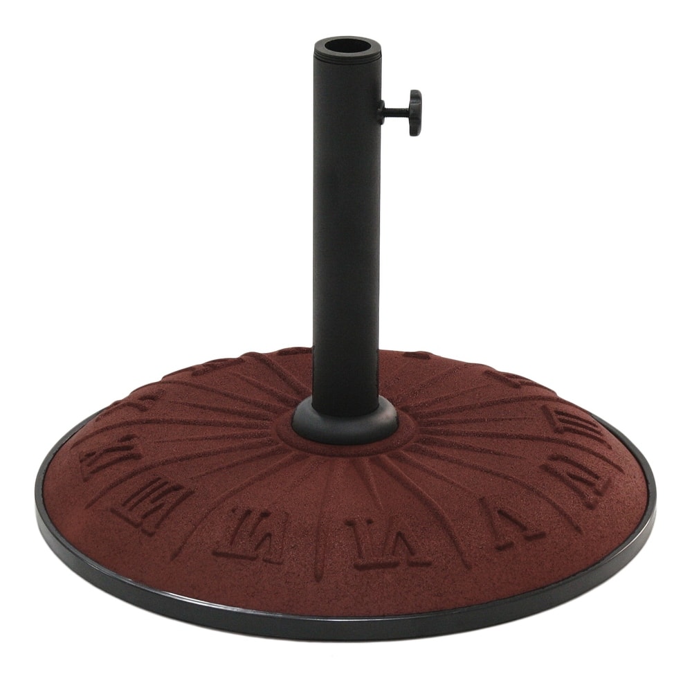 Textured Sundial 33-pound Resin Compound Umbrella Base