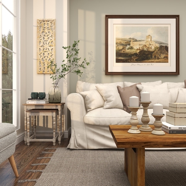 MDF Traditional Wall Decor Floral and botanical 36 x 12 x 1w - On Sale -  Bed Bath & Beyond - 21065489