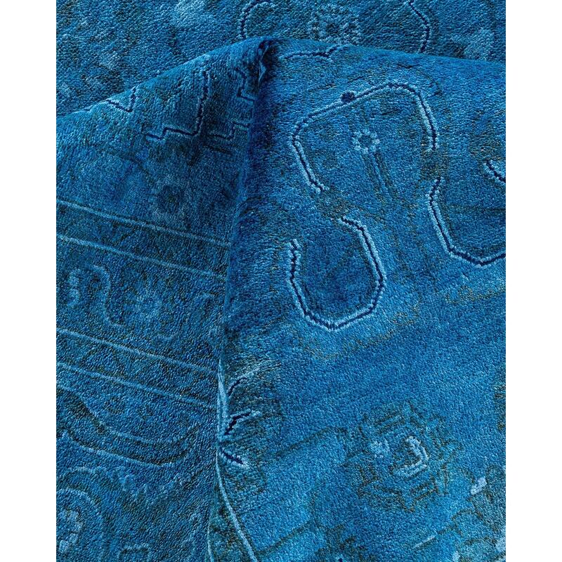 Vibrance, One-of-a-Kind Hand-Knotted Area Rug - Gray, 9' 0" x 11' 8" - 9' 0" x 11' 8"