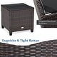 preview thumbnail 26 of 81, Costway 3PCS Patio Rattan Furniture Set Cushioned Conversation Set - See Details