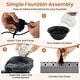 preview thumbnail 40 of 63, Costway Tabletop Water Fountain with Rolling Crystal Ball,