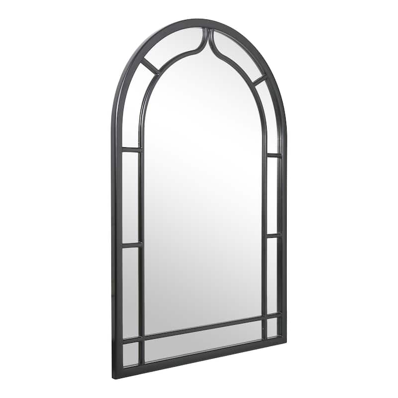Arch Window Wall Mirror Bathroom Vanity Mirror - Black - 47.2'' H X 31.5" W x 1.1" D
