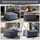 preview thumbnail 20 of 21, Madison Park Della Soft Close Storage Ottoman