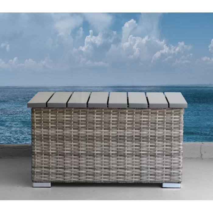 Chic Rattan Wicker Fully Assembled 2-Person Seating Group with Plush Cushions - Ideal for Cozy Outdoor Gatherings