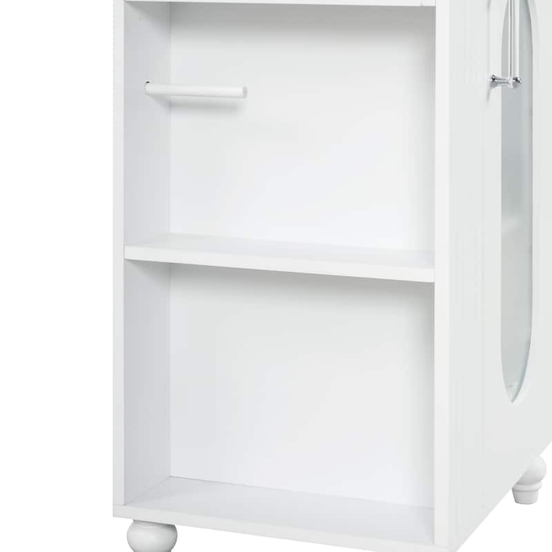 20" Bathroom Vanity with Sink, Bathroom Vanity Cabinet with Two-tier Shelf