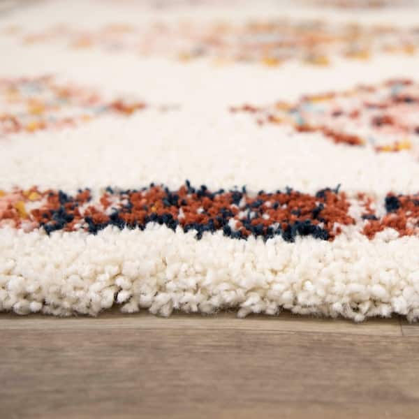 Esme Boho Diamond Shag Area Rug Bed Bath & Beyond 32243577