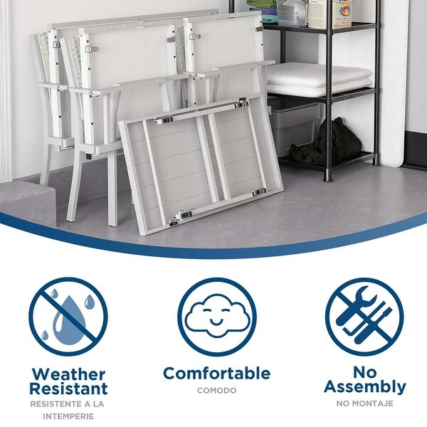 COSCO 4-Piece Folding Conversation Set - Bed Bath & Beyond - 42584294