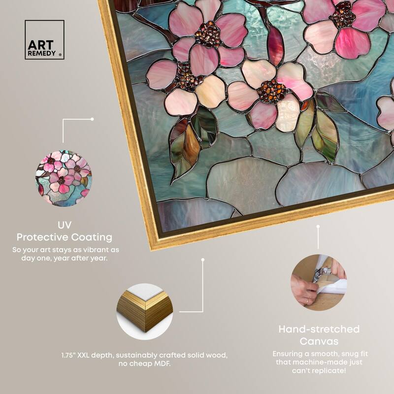 Shimmering Spring Blossoms II Canvas by Art Remedy