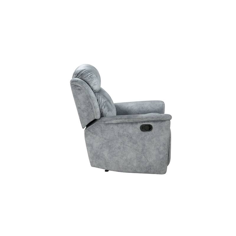 L-shape Linen Fabric Sectional Sofa Set Recliner Chair Sofa