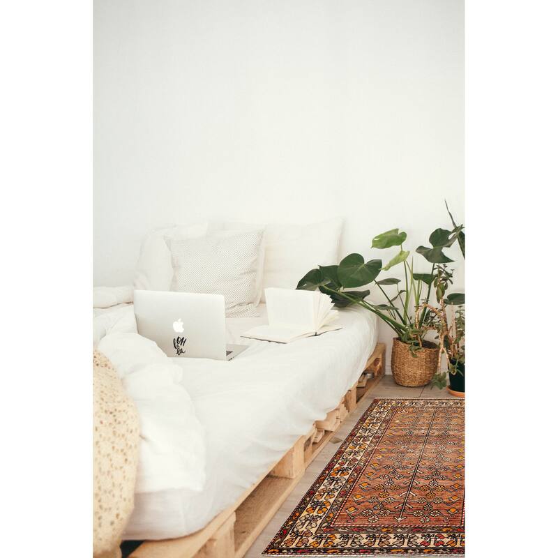 ECARPETGALLERY Hand-knotted Andelz Copper Wool Rug - 4'4 x 6'8