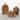 8"H, 9"H & 12.25"H Sullivans Rustic Wooden Pumpkin Set of 3, Natural
