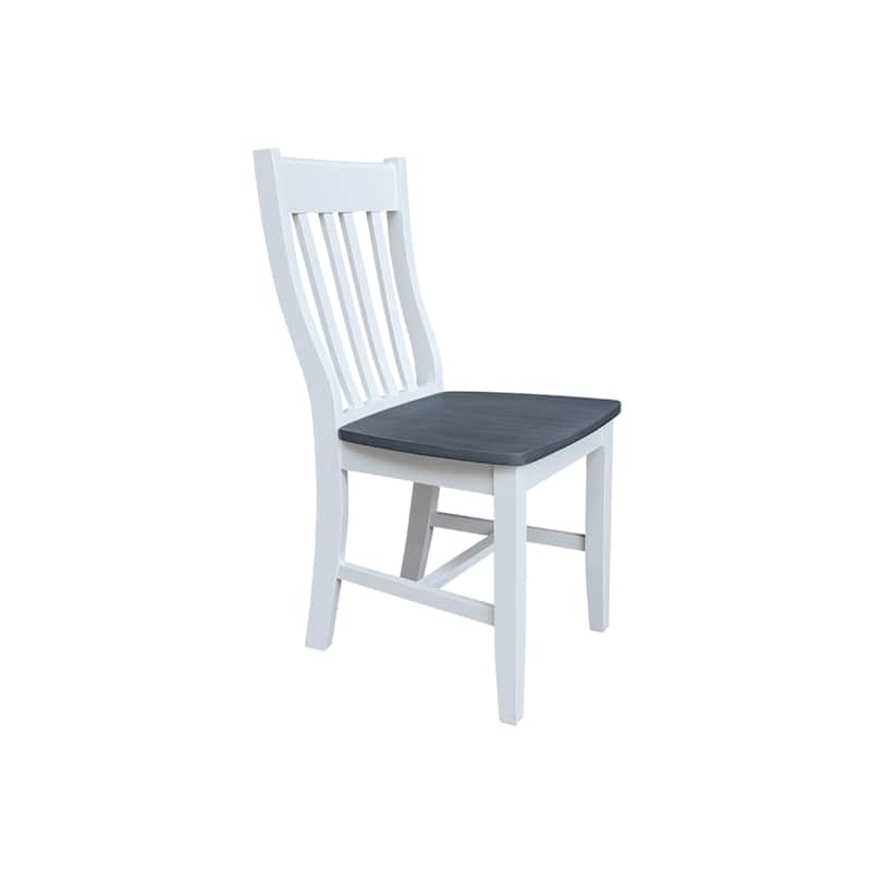 Copper Grove Quince Solid Wood Schoolhouse Chairs, Set of 2