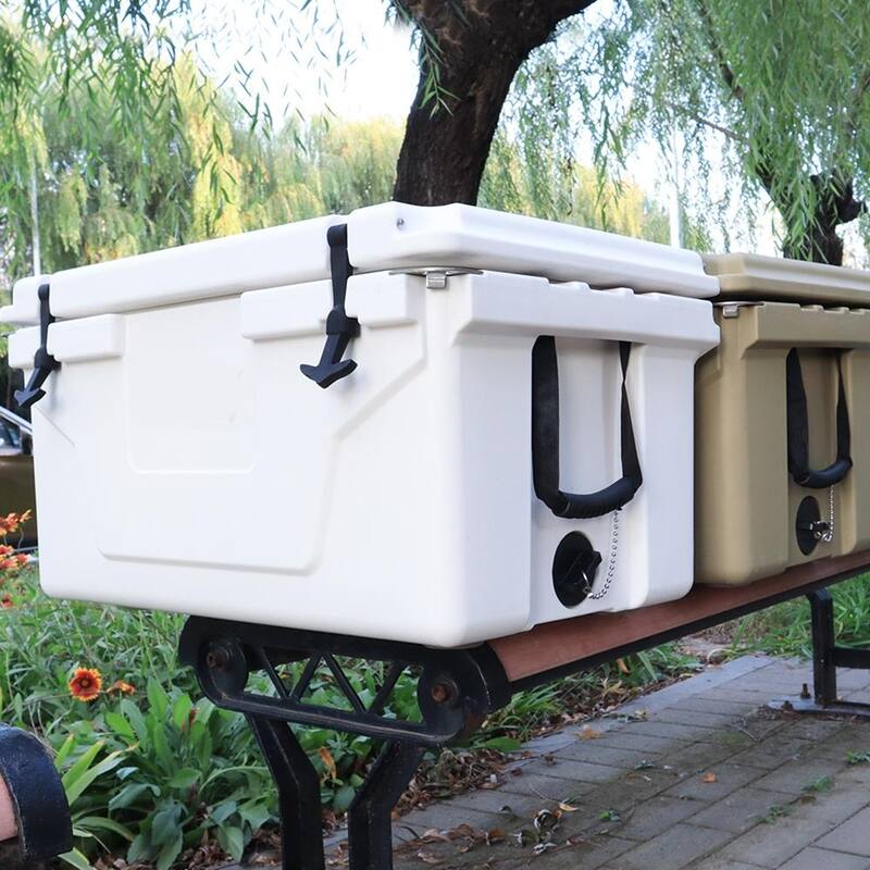 White Outdoor Portable Cooler 65Qt