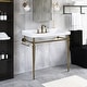 preview thumbnail 2 of 46, 24 inch Stainless Steel Freestanding Bathroom Vanity Set with Integrated Ceramic Sink