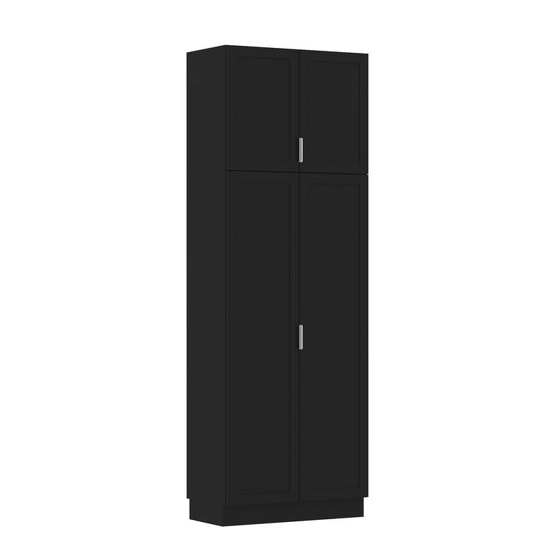 Tall Bookshelf Bookcase Floor Standing 4 Shelf Display Storage Shelves