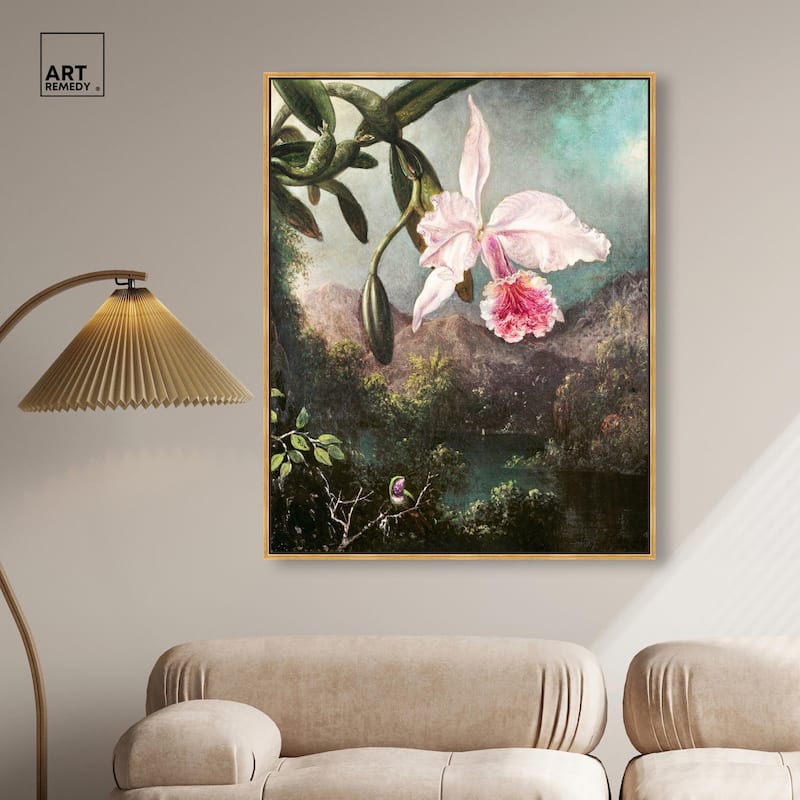 Orchid Blossoms 1873 Canvas by Art Remedy