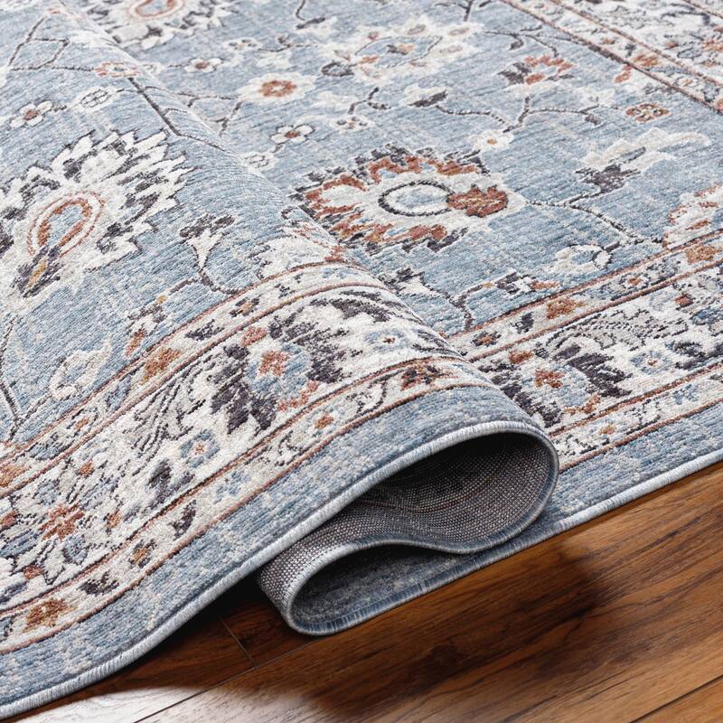 Livabliss Juliet Classic Floral Recycled Outdoor Safe Area Rug