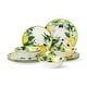 preview thumbnail 1 of 5, Certified International Limone Melamine 12 pc Dinnerware Set - 11.00"L x 11.00"W x 0.50"H