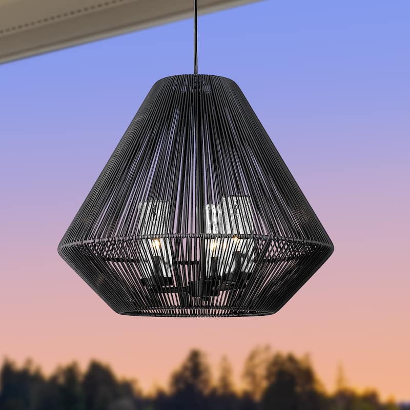 Valentina 20.75" Wide 3-Light Outdoor Pendant