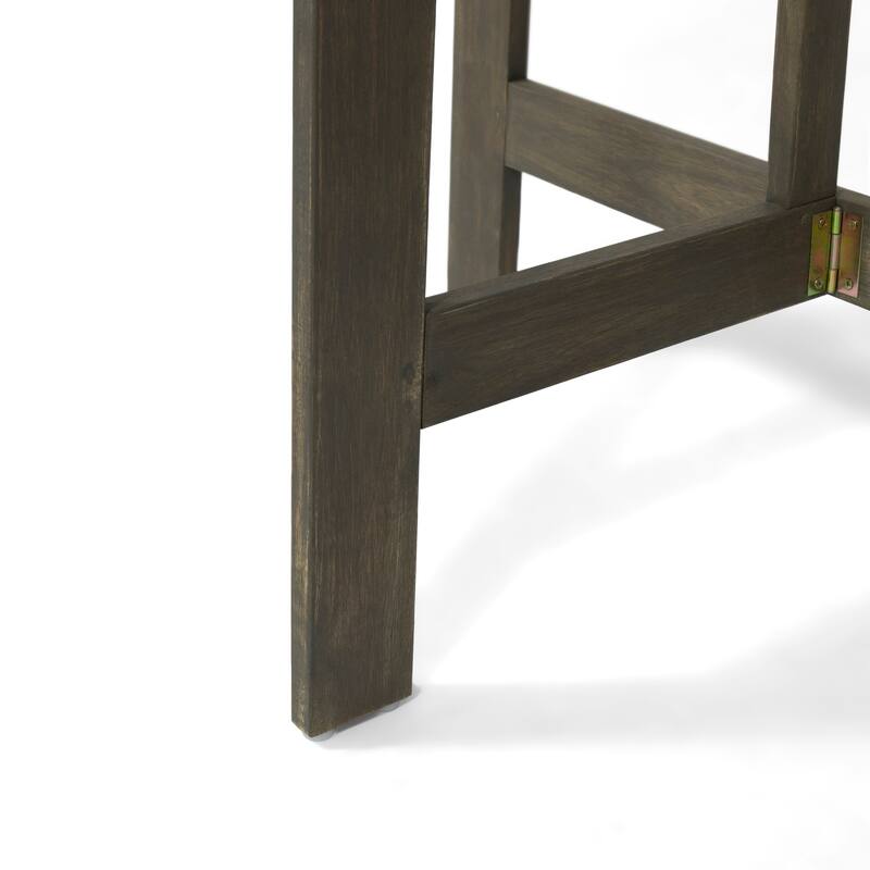 Outdoor Half-Round Folding Acacia Wood Bistro table