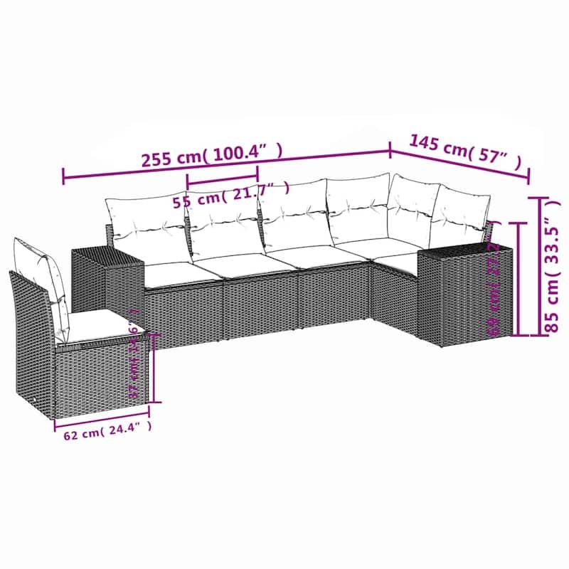vidaXL Garden Sofa Set