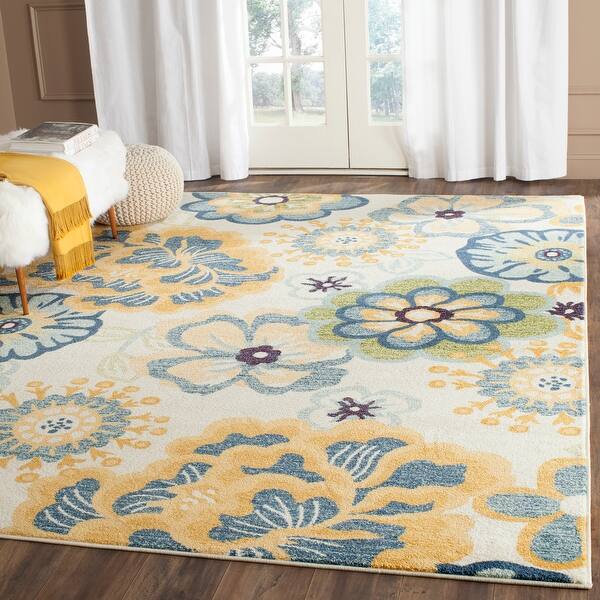 slide 2 of 17, SAFAVIEH Evoke Brigitte Distressed Vintage Boho Rug 8' x 10' - Creme/Gold - Rectangle