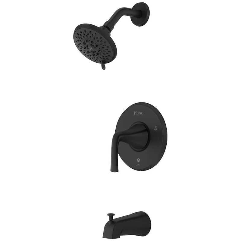 Pfister LG89-8MCA McAllen Tub and Shower Trim Package with 1.8 GPM - Matte Black