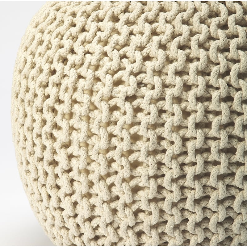 Pincushion Woven Pouf
