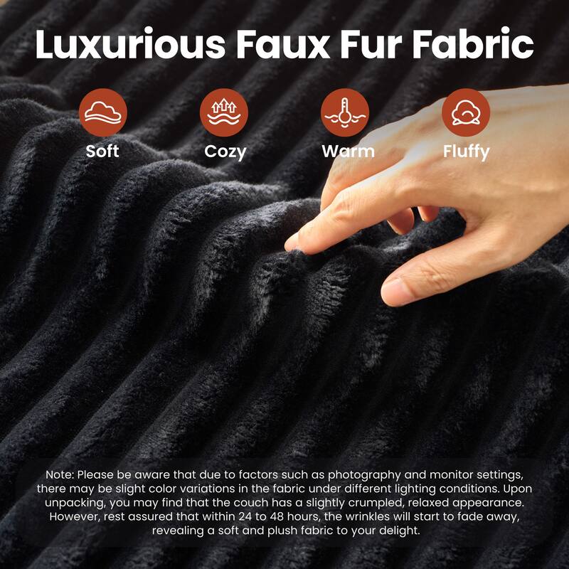 VIOS No-Assembly Plush Fabric Sofa Set​