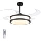 preview thumbnail 9 of 15, 48" Modern Retractable Dimmable LED Chandelier Ceiling Fan with Lights and Remote