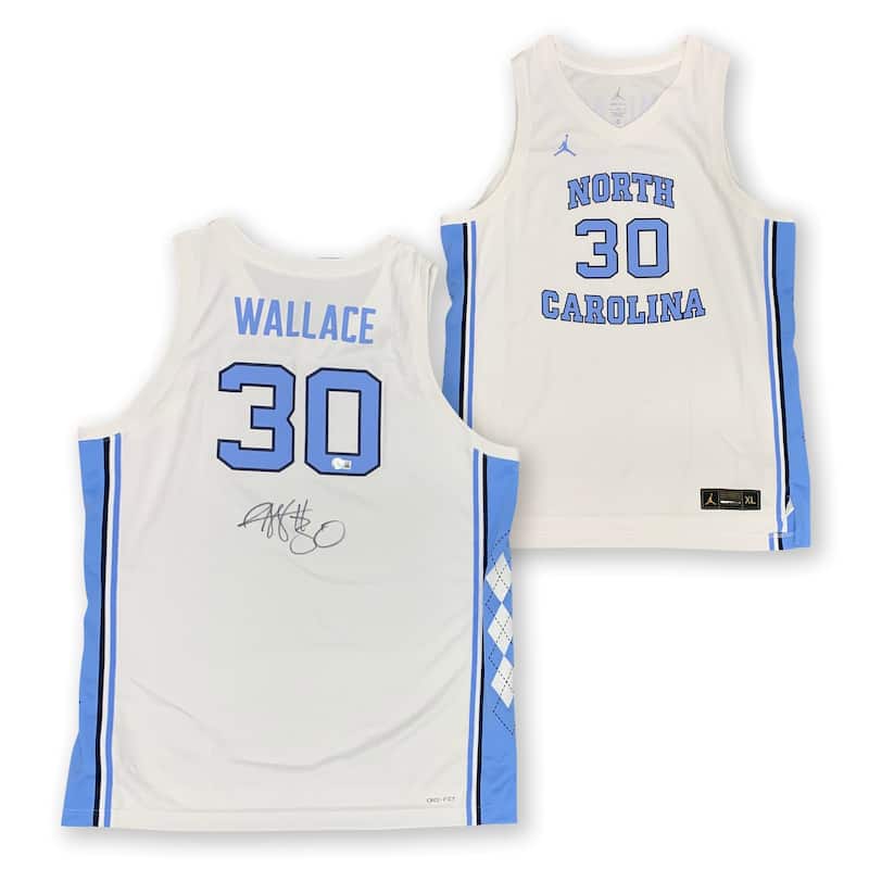 Rasheed Wallace Autographed UNC North Carolina Tar Heels Jordan Brand Signed Basketball Jersey Beckett COA - 8' x 11'