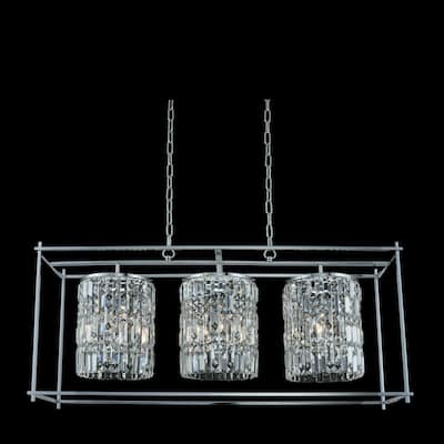 Allegri 036160-FR001 Joni 3 Light 44" Wide Linear Chandelier with
