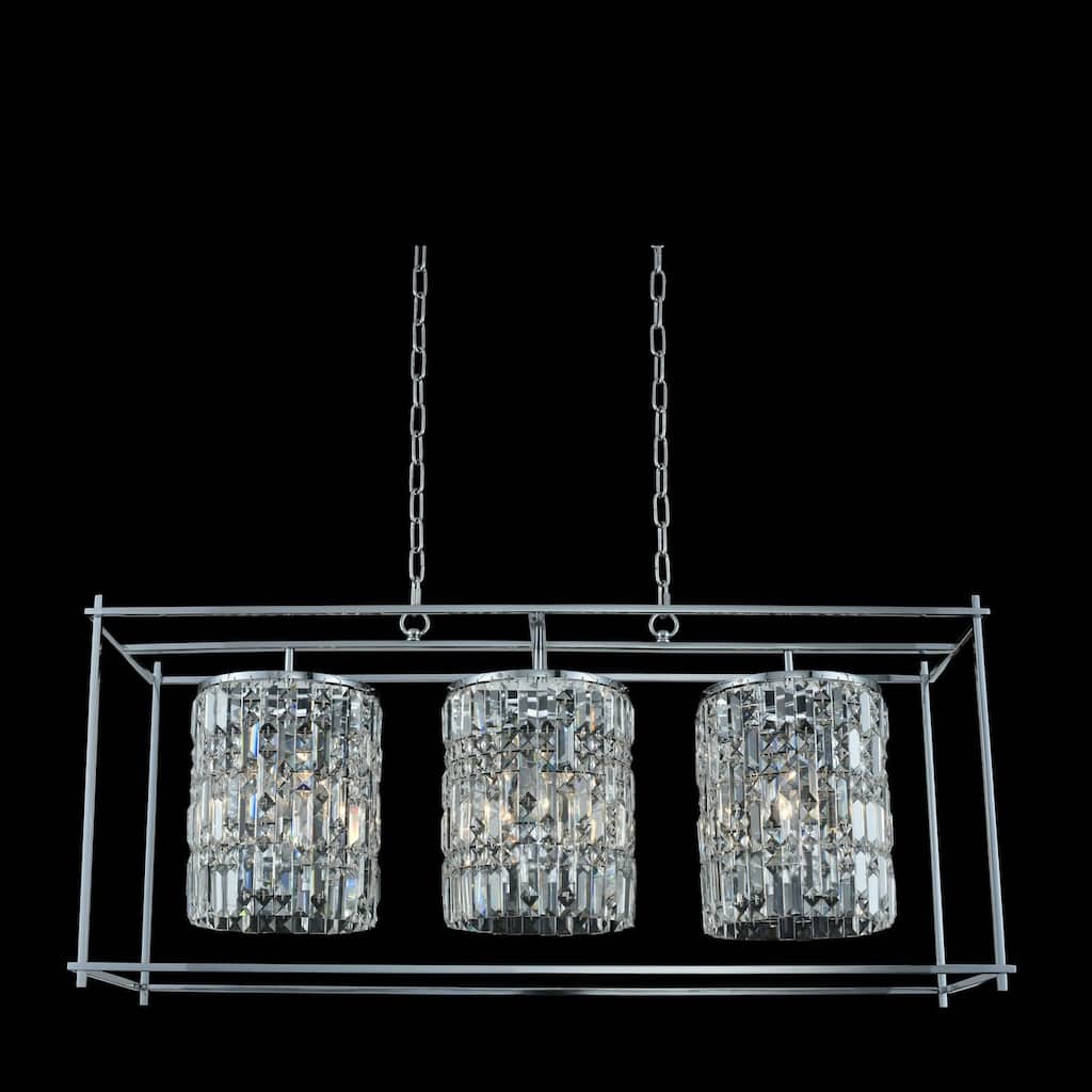 Allegri 036160-FR001 Joni 3 Light 44" Wide Linear Chandelier with