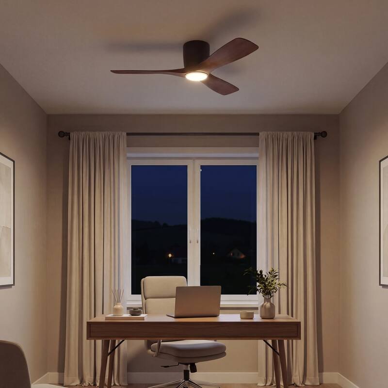 Kichler Lighting Volos 48 in. Integrated LED Flush Mount Ceiling Fan