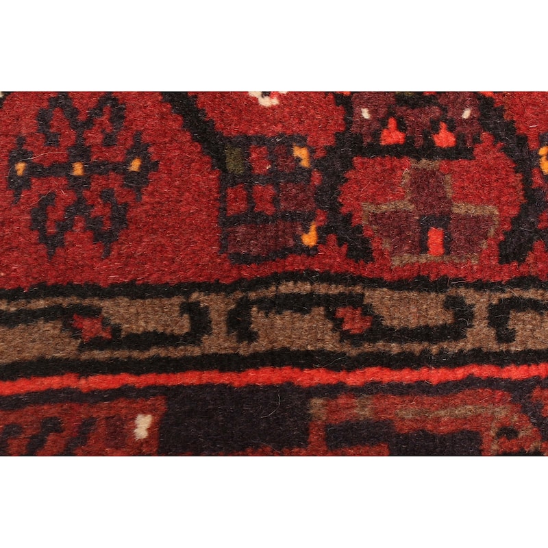 ECARPETGALLERY Hand-knotted Andelz Red Wool Rug - 4'2 x 6'11