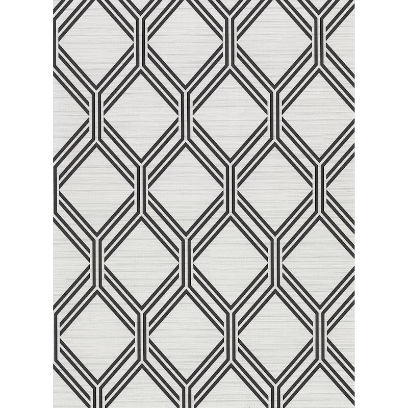 Vaughan Grey Geometric Wallpaper