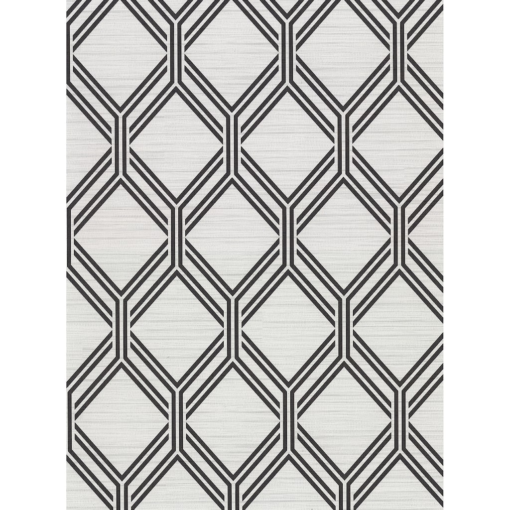 Vaughan Grey Geometric Wallpaper