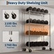 preview thumbnail 4 of 7, 4-Tier Wire Shelving Unit 47.2x17.7x70.9in Adjustable Heavy Duty Rack with Wheels NSF Chrome for Kitchen Garage