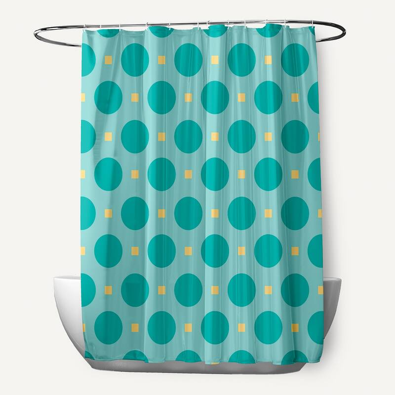 Polkadot and Geometric Pattern Shower Curtain Bed Bath & Beyond
