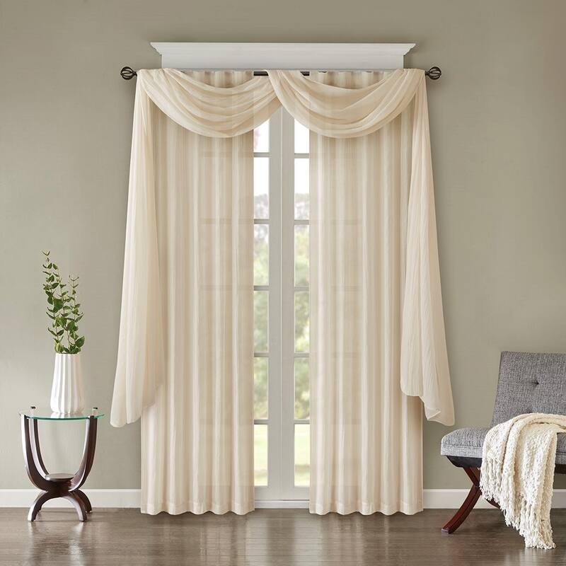 Solid Crushed Curtain Panel