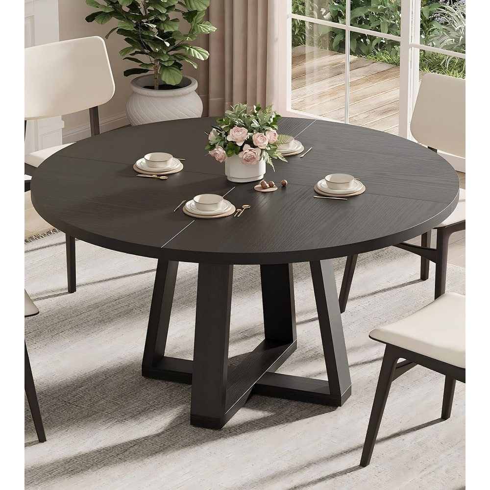 47 Inch Kitchen Round Dining Table for 4-6 for Kitchen, Apartment (Table Only)