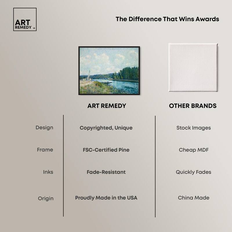 Sisley Banks of the Oise Canvas by Art Remedy