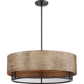 Nuvo Lighting 60/6980 Barrique 5 Light 24" Wide Drum Chandelier - Bed ...
